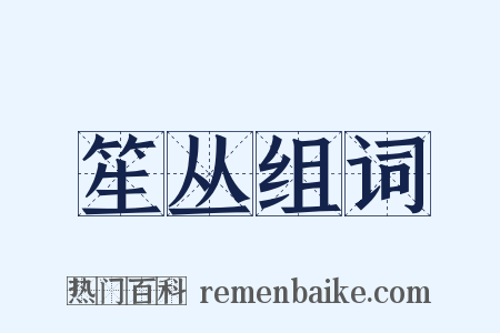 笙丛组词是什么意思的图片